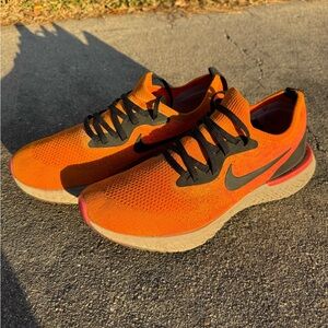 Nike Men's Orange and Black Athletic Shoes